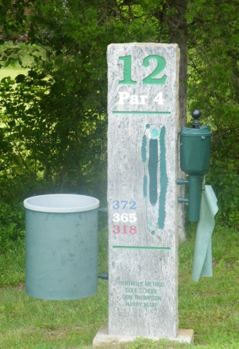 Hole 12 tee marker